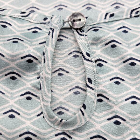 Victoria's Secret Camisole Large Mint Green Satin Art Deco Adjustable Straps - Picture 8 of 12